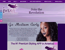 Tablet Screenshot of iweavehair.com